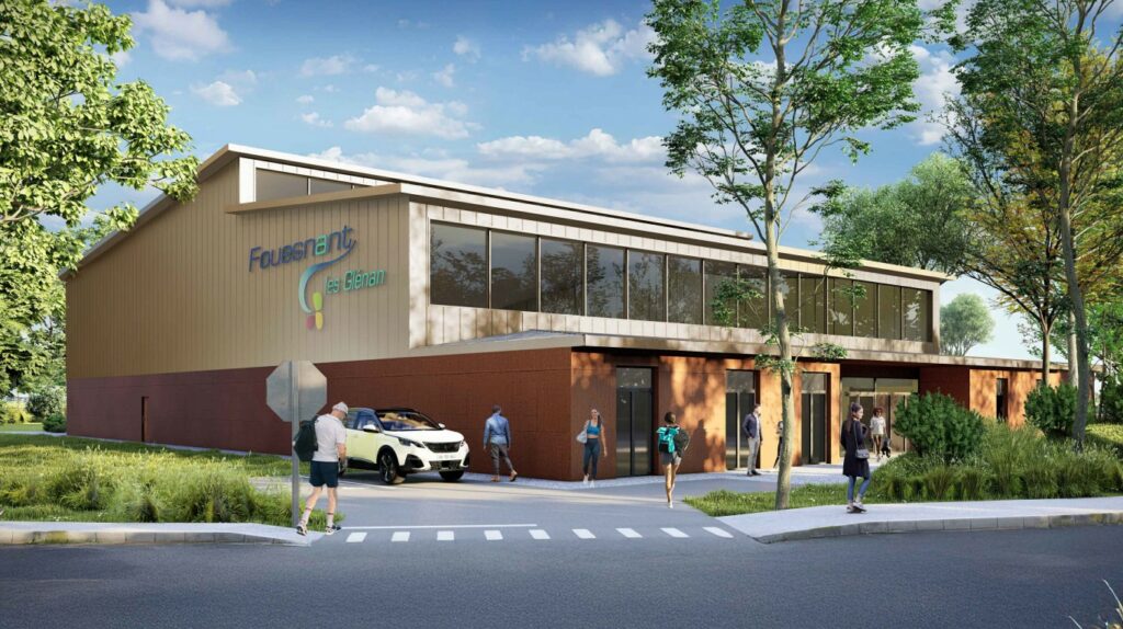 Salle de padel 3 pistes en construction padel